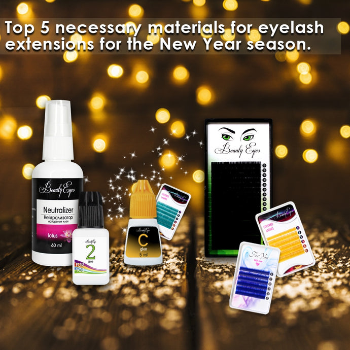 Top 5 necessary materials for eyelash extensions for the New Year season