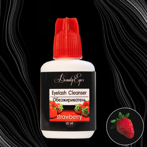 Eyelash cleanser Beauty Eyes, strawberry smell, 15 ml