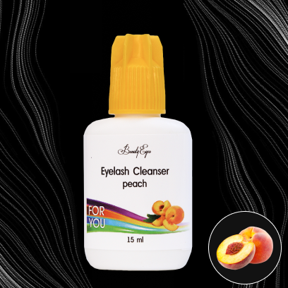 Eyelash cleanser For You, peach smell, 15 ml