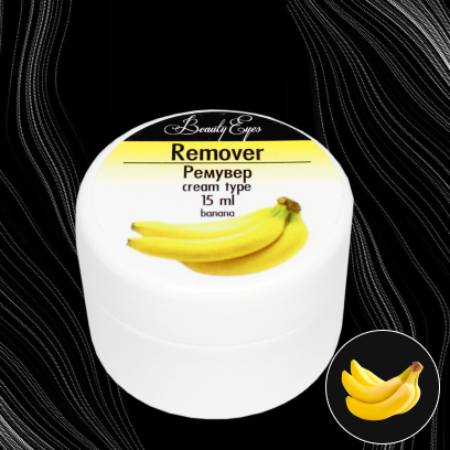 Remover Beauty Eyes, banana smell, cream type, 15 ml