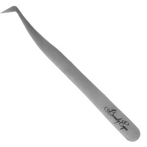 Tweezer Beauty Eyes, boot type, round, with lengthened nibs