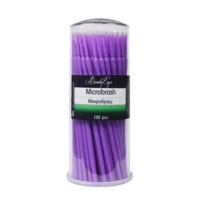 Microbrushes Beauty Eyes, color púrpura, 100 PCS.