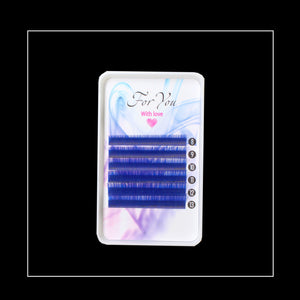 Eyelashes  For you "with love"  blue mix 8-13mm.