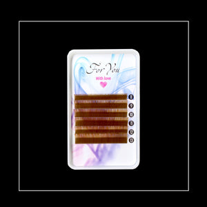 Eyelashes  For you "with love"  brown mix 8-13mm.