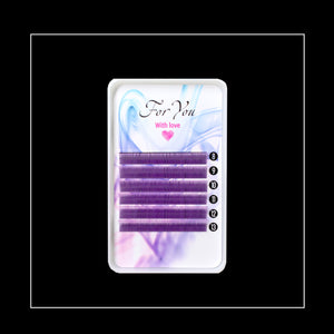 Eyelashes  For you "with love" light purple 8-13mm.