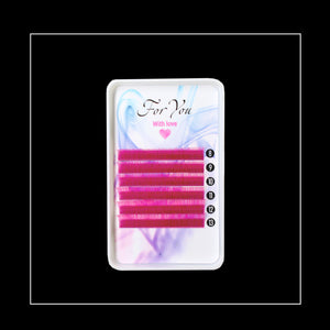 Eyelashes  For you "with love" rosy mix 8-13 mm.