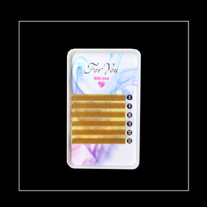 Eyelashes  For you "with love" straw yellow mix 8-13 mm.
